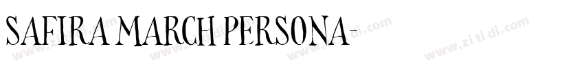 Safira March Persona字体转换
